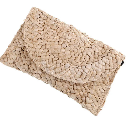 Bohemian Straw Bag  Clutch