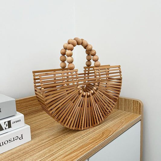 Bamboo Basket Bag